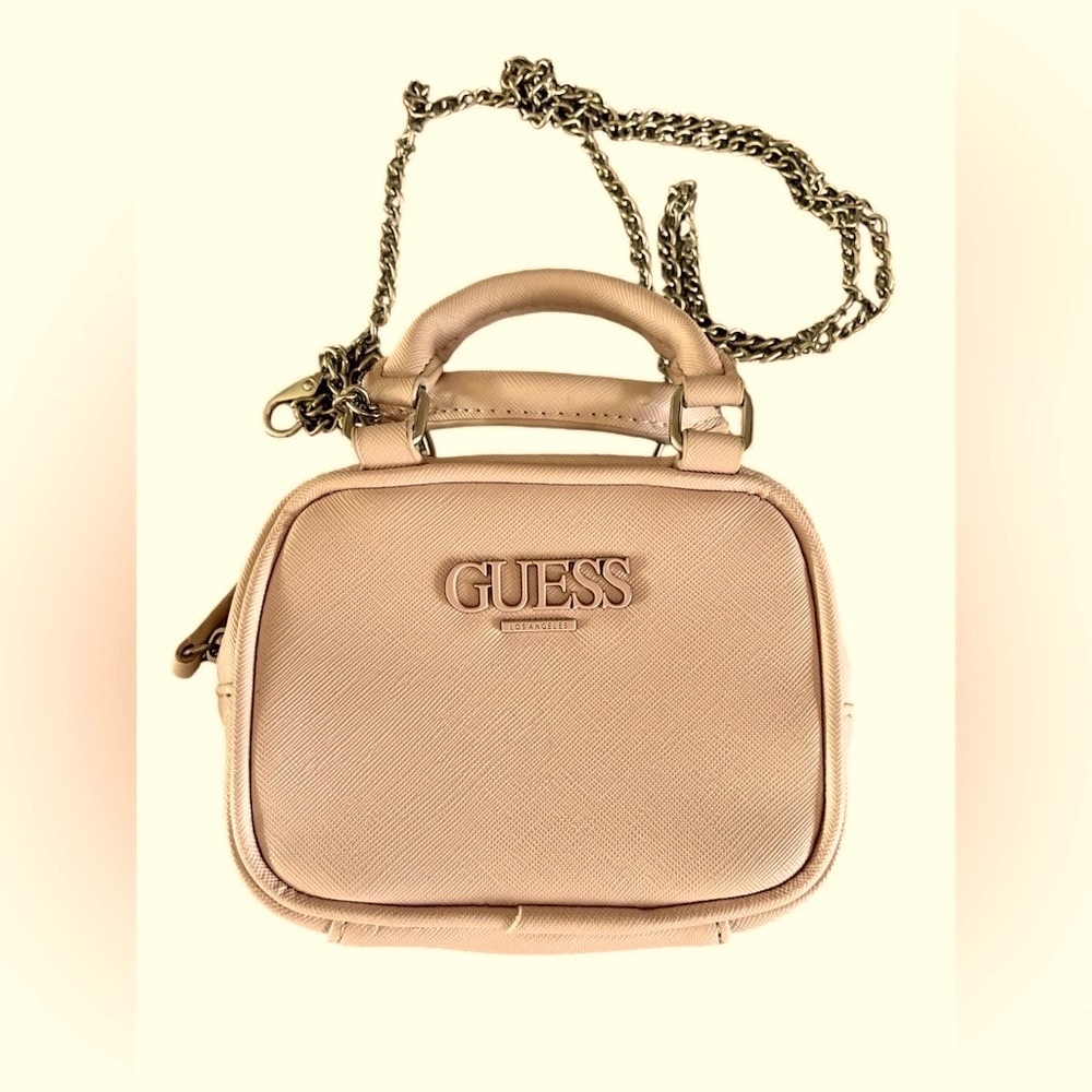 Hostess Pick 🔥 Guess Pink Mauve Mini Handbag Crossbody - Picture 3 of 15